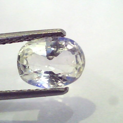 2.40 Ct Unheated Untreated Natural White Sapphire Gemstone