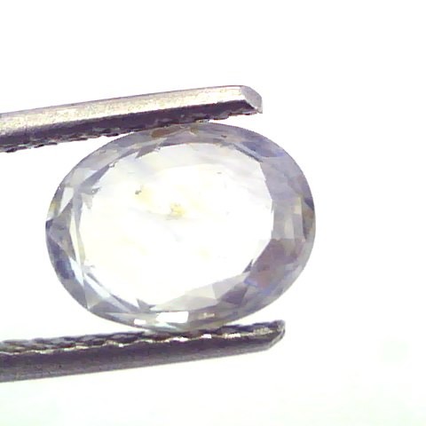 2.41 Ct Unheated Untreated Natural White Sapphire Gemstone
