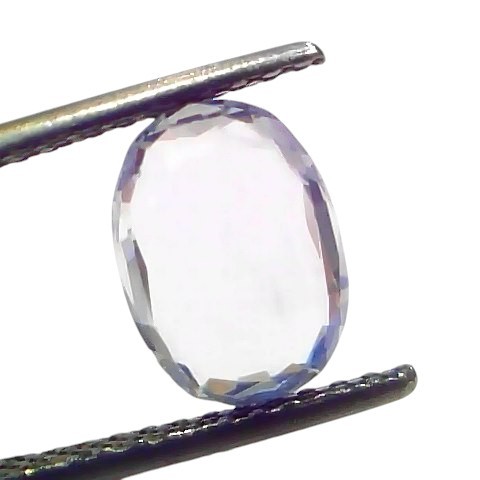 2.42 Ct GII Certified Unheated Untreated Natural Ceylon White Sapphire AAA 2.42 Ct GII Certified Unheated Untreated Natural Ceylon White Sapphire AAA