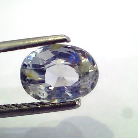 2.64 Ct Unheated Untreated Natural White Sapphire Gemstone