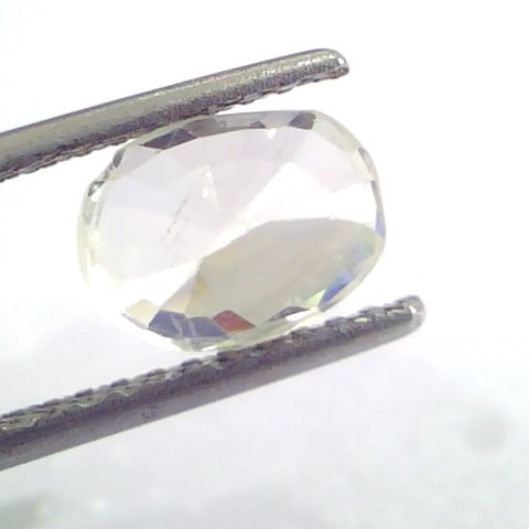 2.68 Ct Unheated Untreated Natural White Sapphire Safed Pukhraj