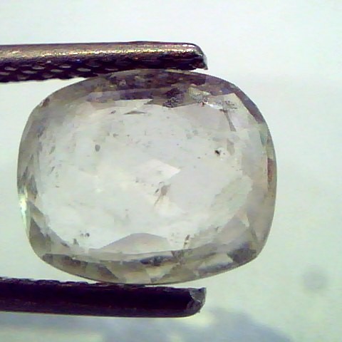 2.71 Ct Unheated Untreated Natural Ceylon White Sapphire