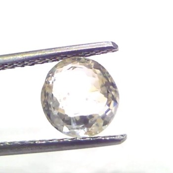 2.71 Ct Certified Unheated Untreated Natural Ceylon White Sapphire