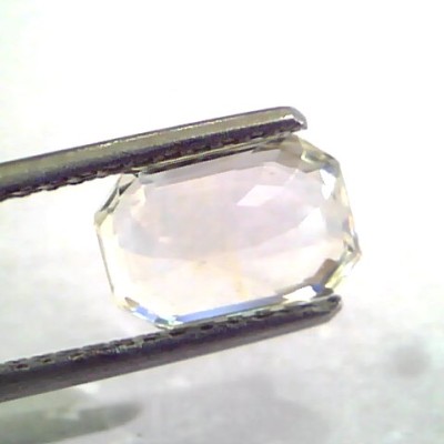 2.76 Ct IGI Certified Unheated Untreated Natural Premium White Sapphire