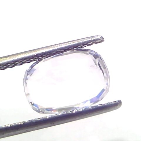 2.85 Ct Certified Unheated Untreated Natural Ceylon White Sapphire