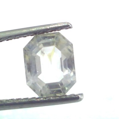 2.88 Ct Unheated Untreated Natural White Sapphire Gemstones
