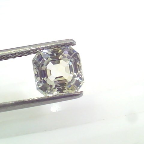 2.94 Ct Unheated Untreated Natural Premium White Sapphire Gemstone