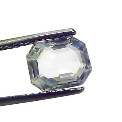 2.94 Ct GII Certified Unheated Untreated Natural Ceylon White Sapphire AAA 2.94 Ct GII Certified Unheated Untreated Natural Ceylon White Sapphire AAA