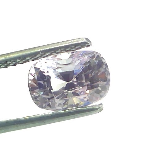2.95 Ct Certified Unheated Untreated Natural Ceylon White Sapphire