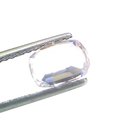 2.95 Ct Certified Unheated Untreated Natural Ceylon White Sapphire