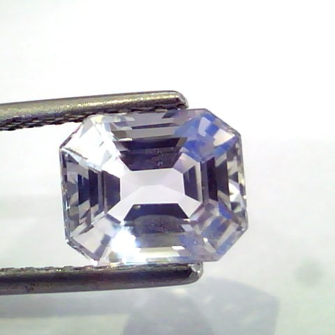 3.04 Ct Unheated Untreated Natural White Sapphire Gemstone AAA