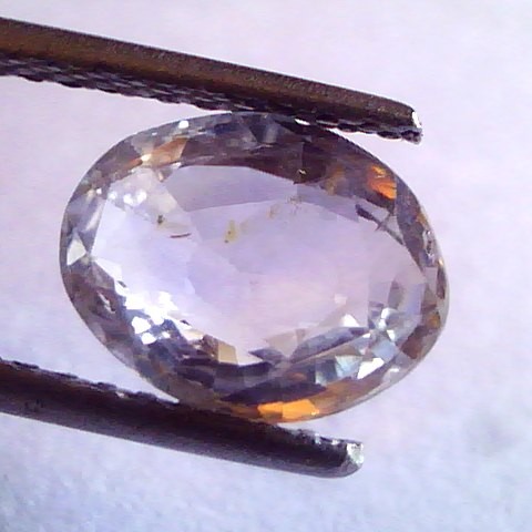 2.98 Ct Unheated Untreated Natural Ceylon White Sapphire Gems