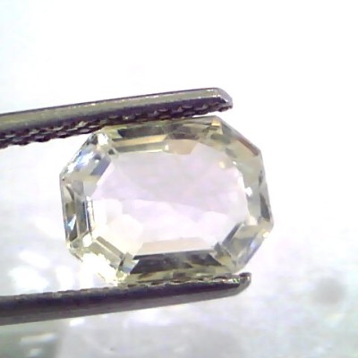 3.03 Ct Unheated Untreated Natural Premium White Sapphire Gems