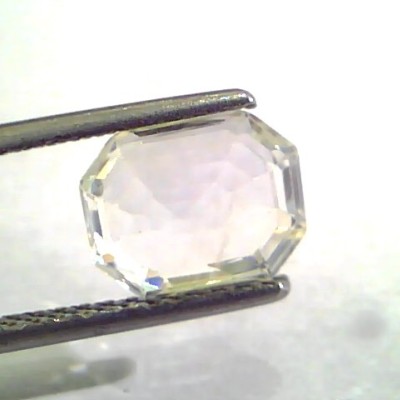 3.03 Ct Unheated Untreated Natural Premium White Sapphire Gems