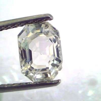 3.10 Ct Unheated Untreated Natural Premium White Sapphire Gems