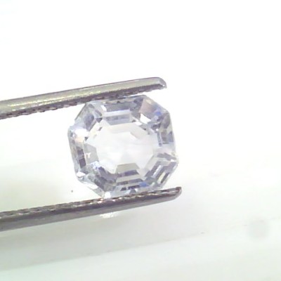 3.12 Ct Unheated Untreated Natural Premium White Sapphire Gemstone