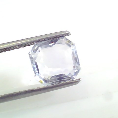 3.17 Ct Unheated Untreated Natural Premium White Sapphire Gemstone