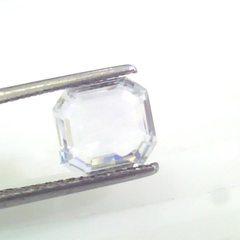 3.17 Ct Unheated Untreated Natural Premium White Sapphire Gemstone