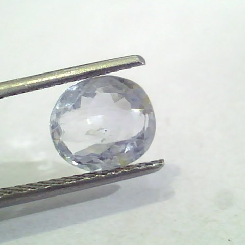 3.18 Ct Unheated Untreated Natural White Sapphire Gemstone