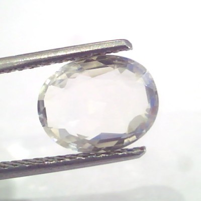3.18 Ct Unheated Untreated Natural White Sapphire Gemstones