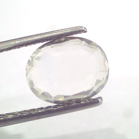 3.18 Ct Unheated Untreated Natural White Sapphire Gemstones