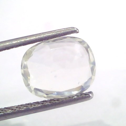 3.21 Ct Unheated Untreated Natural White Sapphire Gemstones