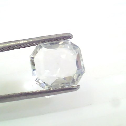 3.22 Ct Unheated Untreated Natural Premium White Sapphire Gemstone
