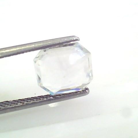 3.22 Ct Unheated Untreated Natural Premium White Sapphire Gemstone