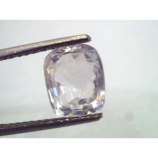 3.20 Ct Unheated Untreated Natural Ceylon White Sapphire Gems