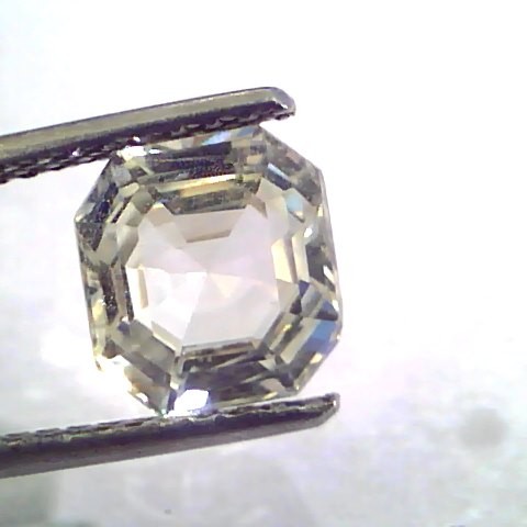 3.26 Ct Unheated Untreated Natural Premium White Sapphire Gems