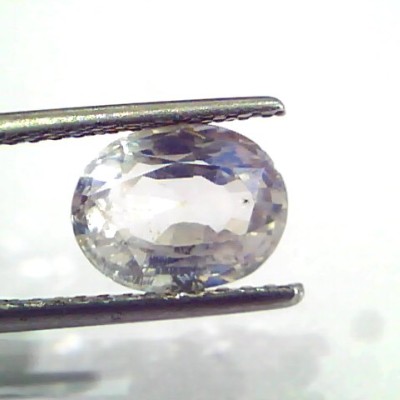 3.35 Ct Unheated Untreated IGI Certified Natural Ceylon White Sapphire