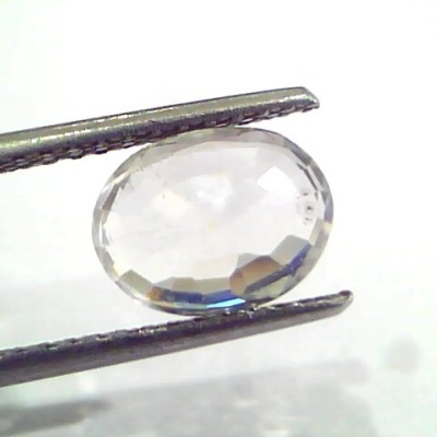 3.35 Ct Unheated Untreated IGI Certified Natural Ceylon White Sapphire