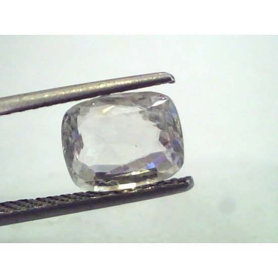 3.33 Ct Unheated Untreated Natural Ceylon White Sapphire Gems