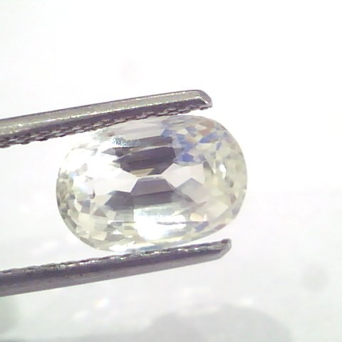 3.36 Ct Unheated Untreated Natural White Sapphire Gemstones