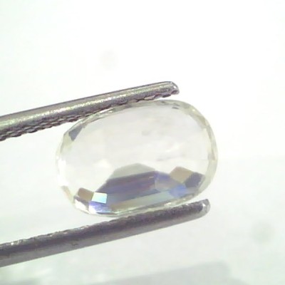 3.36 Ct Unheated Untreated Natural White Sapphire Gemstones