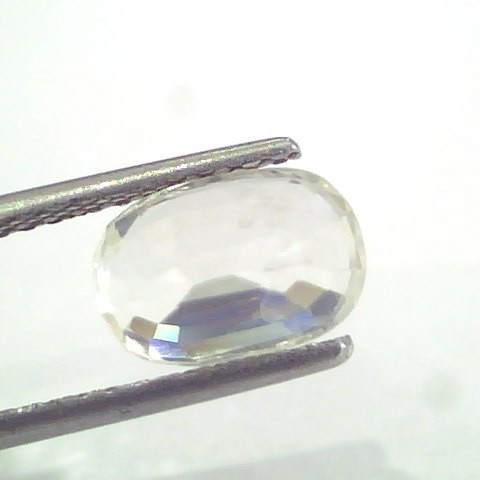 3.36 Ct Unheated Untreated Natural White Sapphire Gemstones