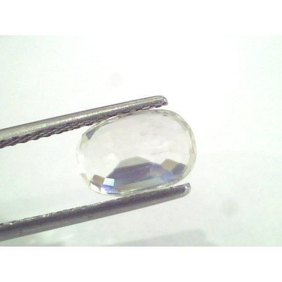 3.36 Ct Unheated Untreated Natural White Sapphire Gemstones
