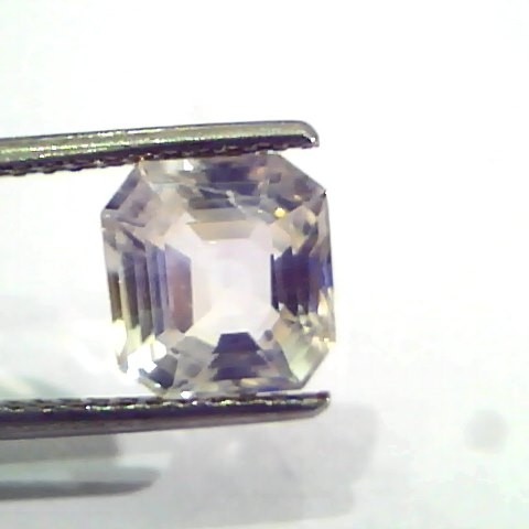 3.39 Ct Unheated Untreated IGI Certified Natural Ceylon White Sapphire