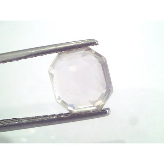 3.40 Ct Unheated Untreated Natural White Sapphire Gemstones