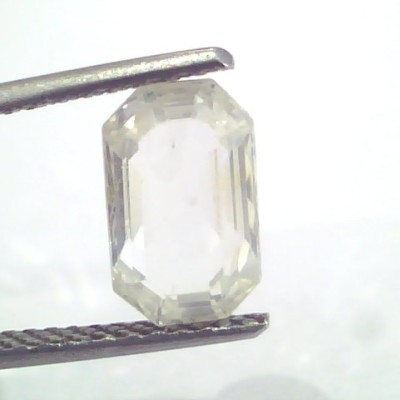 3.43 Ct Unheated Untreated Natural White Sapphire Gemstones