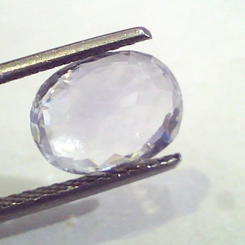 3.63 Ct Unheated Untreated Natural White Sapphire Gemstone