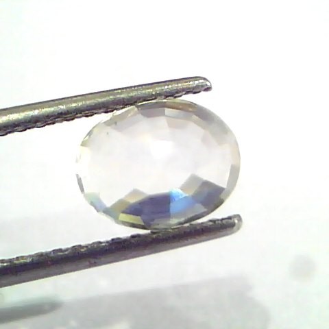 3.51 Ct Unheated Untreated IGI Certified Natural Ceylon White Sapphire