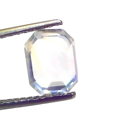 3.51 Ct GII Certified Unheated Untreated Natural Ceylon White Sapphire