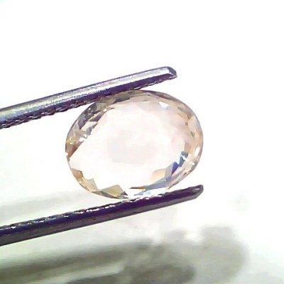3.52 Ct Certified Unheated Untreated Natural Ceylon White Sapphire