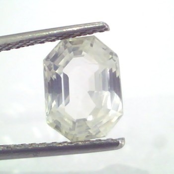 3.55 Ct Unheated Untreated Natural White Sapphire Gemstones
