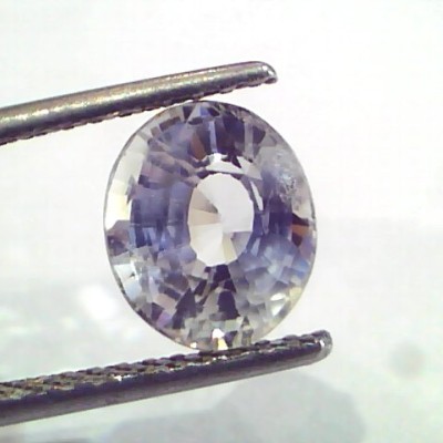 3.59 Ct Unheated Untreated Natural White Sapphire Gemstones AA
