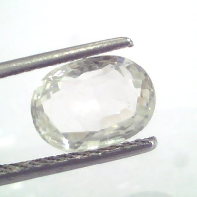 3.55 Ct Unheated Untreated Natural White Sapphire Gemstones
