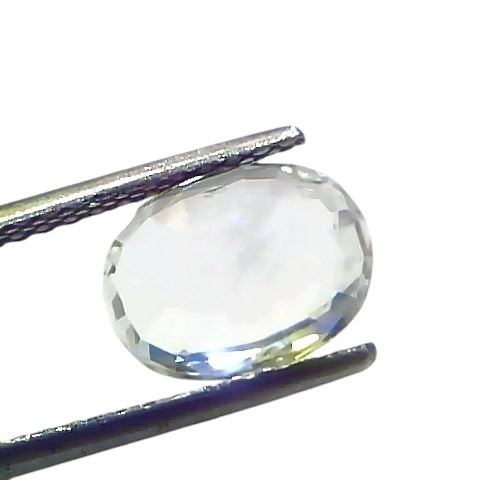 3.55 Ct GII Certified Unheated Untreated Natural Ceylon White Sapphire AAA 3.55 Ct GII Certified Unheated Untreated Natural Ceylon White Sapphire AAA