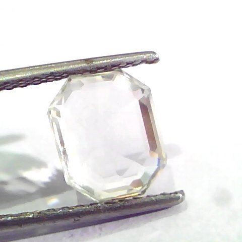 3.63 Ct IGI Certified Unheated Untreated Natural Premium White Sapphire