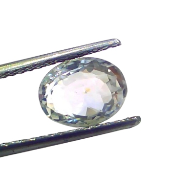 3.71 Ct Certified Unheated Untreated Natural Ceylon White Sapphire 3.71 Ct Certified Unheated Untreated Natural Ceylon White Sapphire